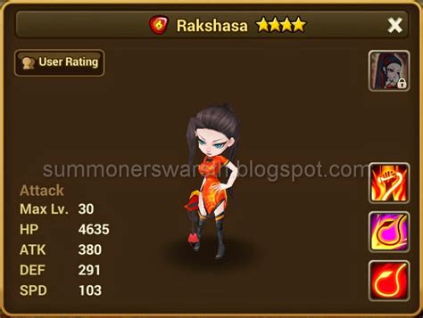summoners war fire rakshasa.